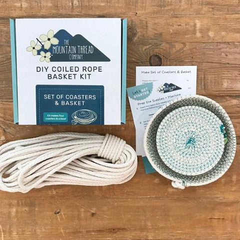 Coiled Rope Kit Coaster/Basket   -- THE MOUNTAIN THREAD COMPANY