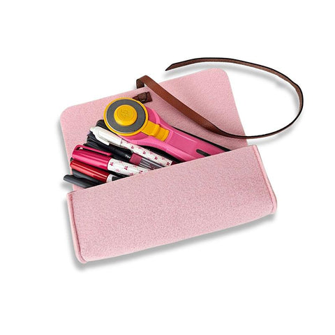 Felt Pencil Notion Pouch in Rose - MEORI