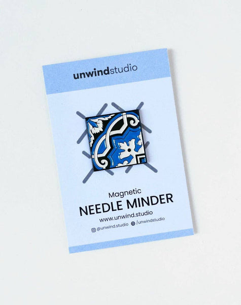 Needle Minder Portuguese Tile Magnet (enamel pin)