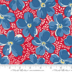 Viola Florals Feedsack in Cherry -- Time And Again by Linzee McCray -- Moda Fabrics