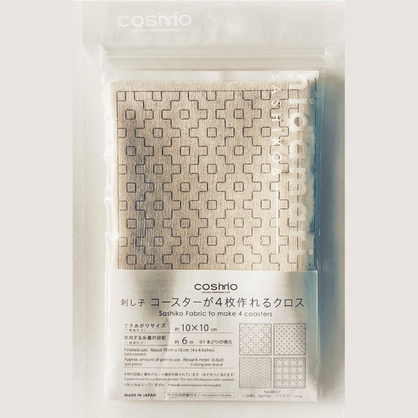 COSMO Sashiko Preprinted Coaster Fabric