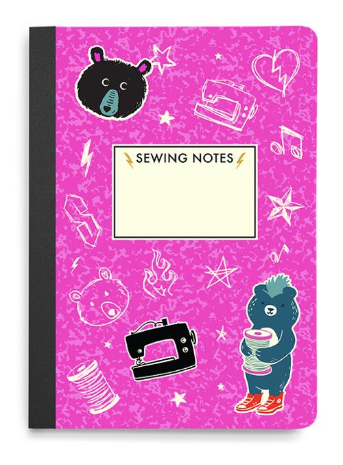 Notebook Teddy 6.25" x 8.625" -- Sarah Watts -- Ruby Star Society