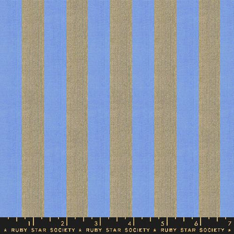 Clothesline Stripe in Lucky Golden -- Warp Weft Ooh Lucky by Alexia Abegg for Ruby Star Society -- Moda Fabrics