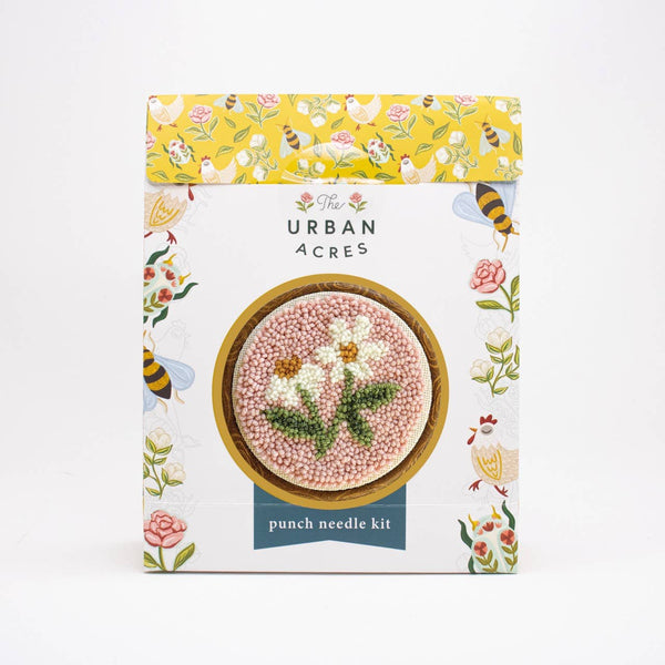 Pink Daisy Punch Needle Kit