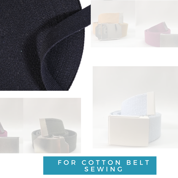 1.25 Inch Navy Blue Heavy Cotton Webbing Strap
