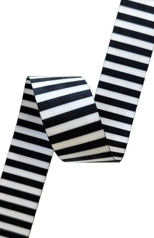 Black & White Stripe - 2in Handle Webbing 12 yard roll