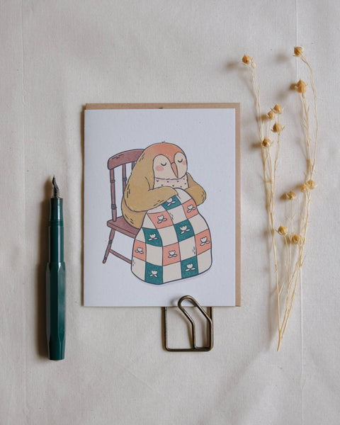 Tailorbird Quilting Greeting Card ⚘ with eco clear bag ⚘