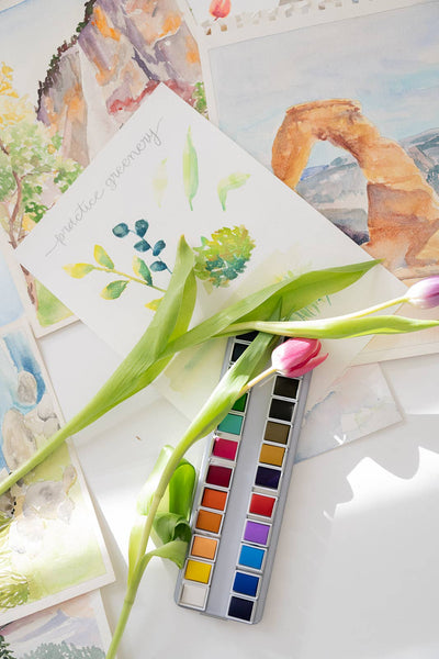 National Parks Watercoloring Book
