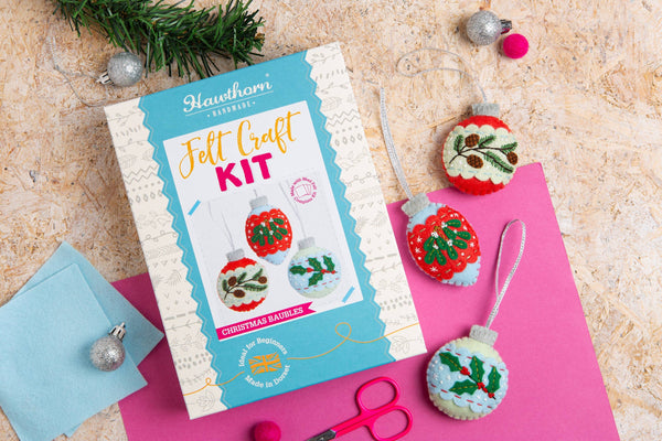 Christmas Baubles Felt Craft Kit | Christmas Craft Kit