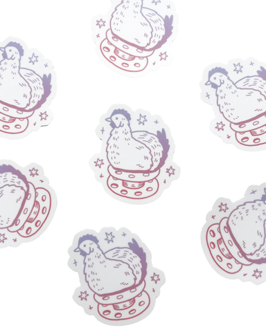 Bobbin Chicken Sticker | Sewing Gifts |