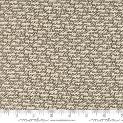 Handmade Text and Words in Porcelain Black -- Threads by Sweetwater for Moda Fabrics