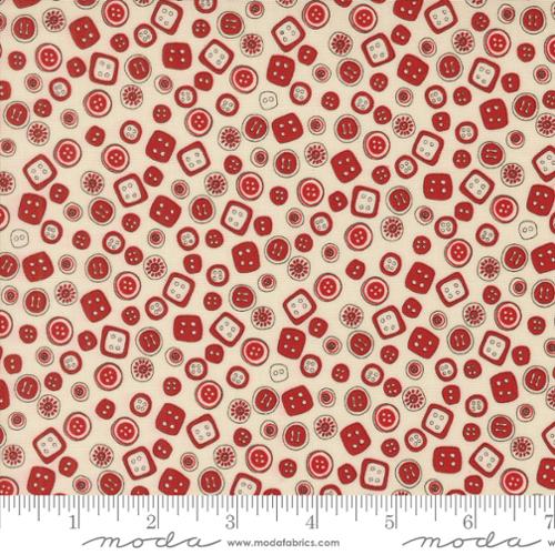 Buttons in Porcelain Red -- Threads by Sweetwater for Moda Fabrics