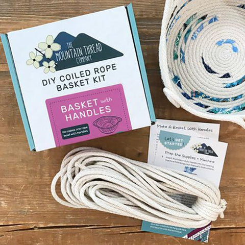 Coiled Rope Kit Basket w/Handle -- THE MOUNTAIN THREAD COMPANY