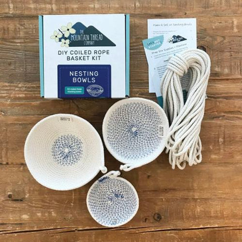 Coiled Rope Kit Nesting Bowls  -- THE MOUNTAIN THREAD COMPANY