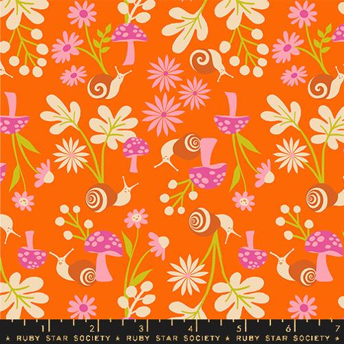 Snail Garden Goldfish --- Animal Animal by Ruby Star Society -- Moda Fabric