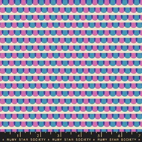 Roof Tiles in Vintage Blue --- Animal Animal by Ruby Star Society -- Moda Fabrics
