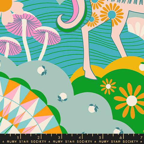 Daydreamer Landscape in Turquoise --- Carousel by Melody Miller--  Ruby Star Society -- Moda Fabrics