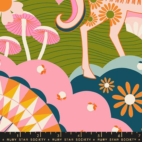 Daydreamer Landscape in Galaxy --- Carousel by Melody Miller--  Ruby Star Society -- Moda Fabrics