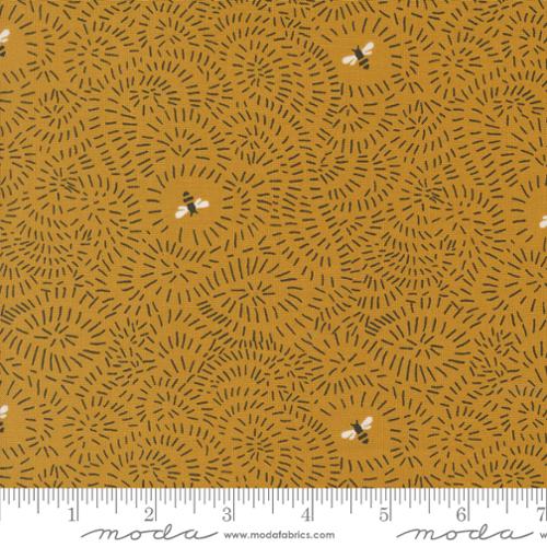 Twists and Turns in Beeswax -- Bee Garden by Gingiber -- Moda Fabrics