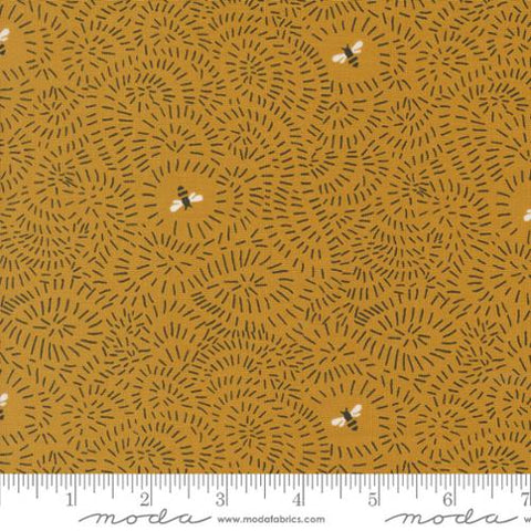 Twists and Turns in Beeswax -- Bee Garden by Gingiber -- Moda Fabrics