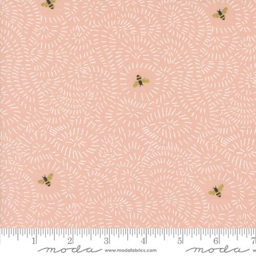 Twists and Turns in Rose -- Bee Garden by Gingiber -- Moda Fabrics