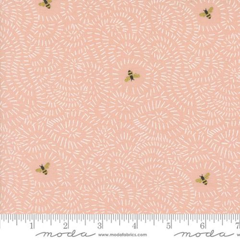 Twists and Turns in Rose -- Bee Garden by Gingiber -- Moda Fabrics