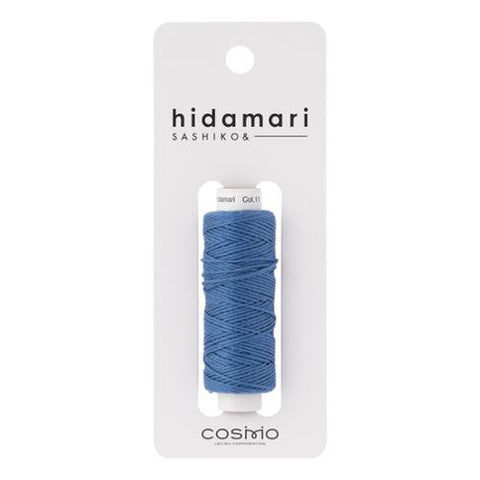 Dark Blue -- Cosmo Hidamari Sashiko Solid Thread 30 Meters
