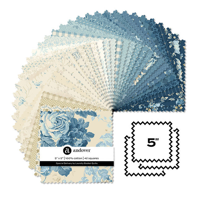 Special Delivery - 5 Inch Square - 42 Cuts Each --- Andover Fabrics