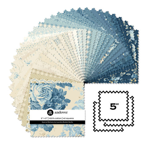 Special Delivery - 5 Inch Square - 42 Cuts Each --- Andover Fabrics