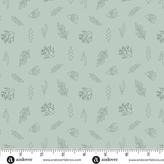 Coastal Walk by Karen Lewis Textiles Kelp Dusky -- Andover Fabrics