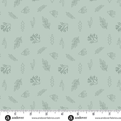 Coastal Walk by Karen Lewis Textiles Kelp Dusky -- Andover Fabrics