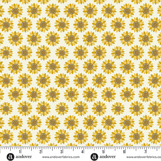 Oakleigh by Judy Jarvi Sunflower Cream -- Andover Fabrics
