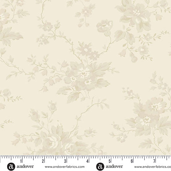 Heirloom Rose Cream -- Special Delivery by Laundry Basket Quilts -- Andover Fabrics