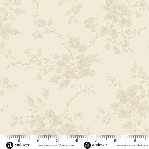 Heirloom Rose Cream -- Special Delivery by Laundry Basket Quilts -- Andover Fabrics