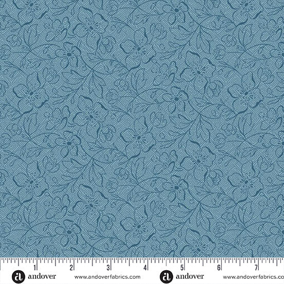 Garden Path Slate -- Special Delivery by Laundry Basket Quilts -- Andover Fabrics