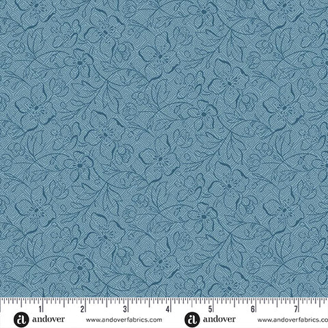 Garden Path Slate -- Special Delivery by Laundry Basket Quilts -- Andover Fabrics