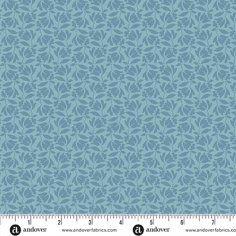 Lilybell Faded Blue -- Special Delivery by Laundry Basket Quilts -- Andover Fabrics