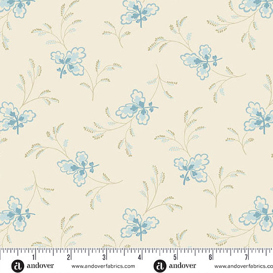 Floating Leaves Tranquil -- Special Delivery by Laundry Basket Quilts -- Andover Fabrics