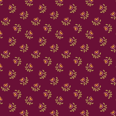 Wildberry Creek by Renee Nanneman Moon Fern Plum -- Andover Fabrics