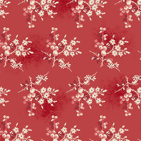 Fresh Berries in Crimson -- Little Sweetheart by Laundry Basket Quilts -- Andover Fabrics