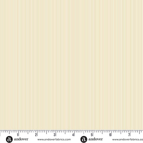 Driftwood by Makower UK Pin Stripe Cream  -- Andover Fabrics