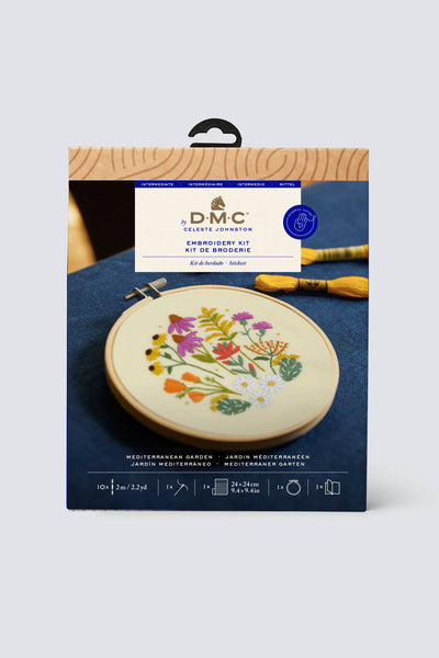 DMC Designer Embroidery Kit - Mediterranean Garden