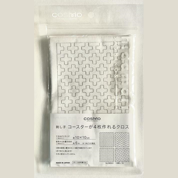 COSMO Sashiko Preprinted Coaster Fabric
