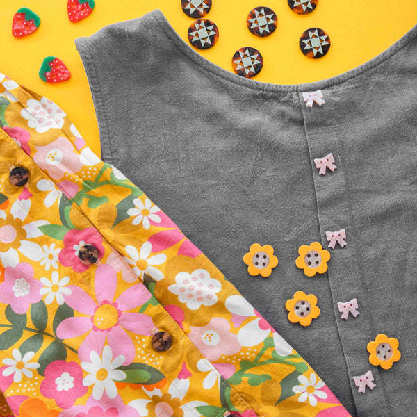 Quilt Star Large 1" Buttons