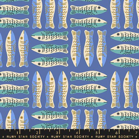 Sardines inTwilight --  Ooh Lucky Lucky by Alexia Abegg for Ruby Star Society -- Moda Fabrics