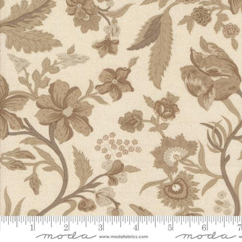 Parterre Florals in Pearl -- Sacre Bleu by French General for Moda Fabrics