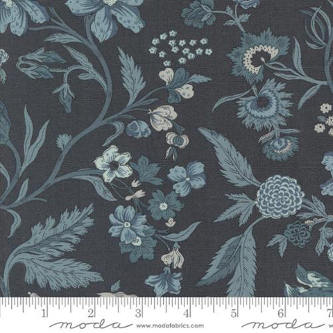 Parterre Florals in Indigo -- Sacre Bleu by French General for Moda Fabrics