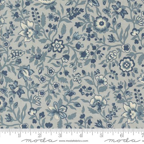 Jardinage Florals in Ciel Blue -- Sacre Bleu by French General for Moda Fabrics