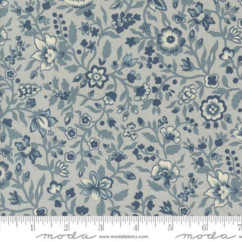 Jardinage Florals in Ciel Blue -- Sacre Bleu by French General for Moda Fabrics
