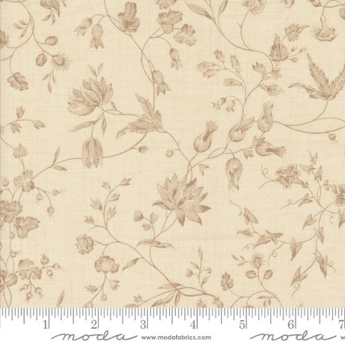 Pivoine Florals in Pearl -- Sacre Bleu by French General for Moda Fabrics